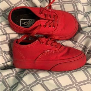 Toddler red vans